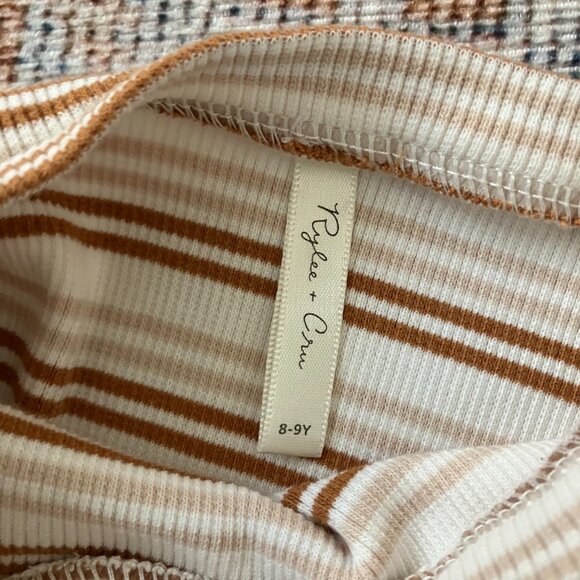 Rylee & Cru Oat & Cinnamon Striped Pajama Set - Picture 6 of 6